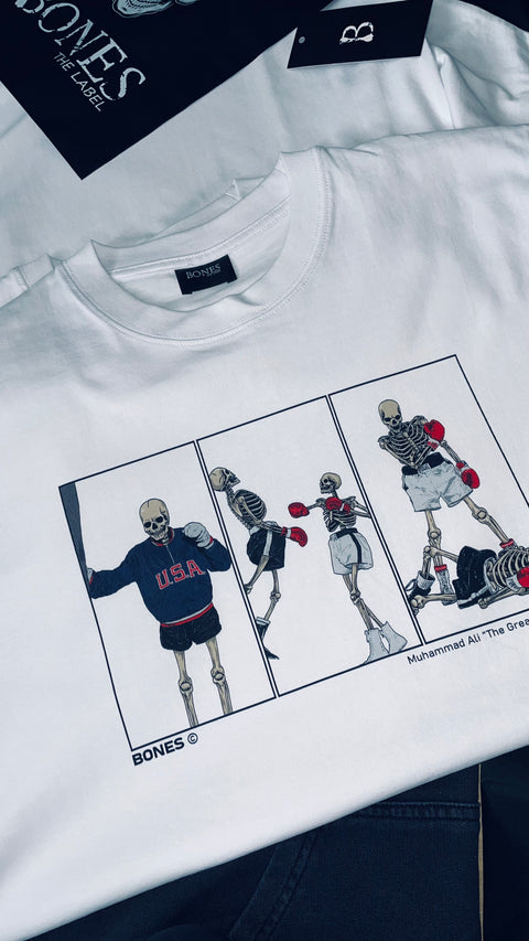 Bones The Label X Muhammad Ali Oversized T-Shirt & Hoodie Collection