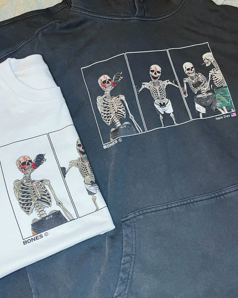 Bones The Label X Nate Diaz Oversized T-Shirt & Hoodie