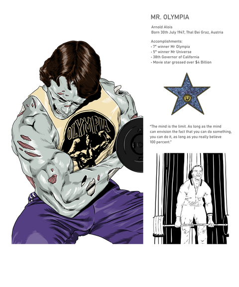 Bones The Label x Pumping Iron Gym Collection Oversized L/S Tee & Hoodie