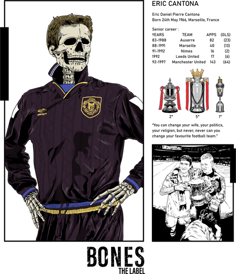 Bones The Label X The King Cantona Oversized Hoodie