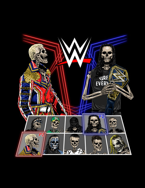 Bones The Label X New Era Wrestling Icons Tees