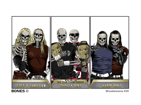 Bones The Label X TLC Wrestlemania XVII Oversized Tee